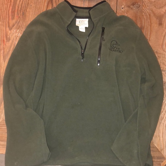 ducks unlimited fleece pullover